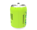 Mountain Dew, 6 Can/4 Liter Mini Personal Can Shaped Fridge Cooler, Green