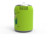 Mountain Dew, 6 Can/4 Liter Mini Personal Can Shaped Fridge Cooler, Green