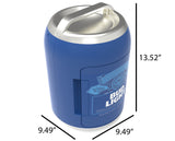 Bud Light, 6 Can/4 Liter Mini Personal Fridge Can Shaped Cooler, Blue