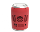 Budweiser, 6 Can/4 Liter Mini Personal Fridge Can Shaped Cooler, Red