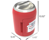 Budweiser, 6 Can/4 Liter Mini Personal Fridge Can Shaped Cooler, Red