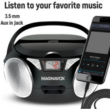 Magnavox, Portable CD Radio Boombox, Black