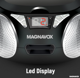 Magnavox, Portable CD Radio Boombox, Black