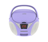 Magnavox, Portable CD Radio Boombox, Purple