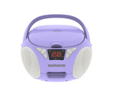 Magnavox, Portable CD Radio Boombox, Purple
