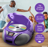 Magnavox, Portable CD Radio Boombox, Purple