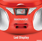 Magnavox, Portable CD Radio Boombox, Red
