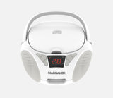 Magnavox, Portable CD Radio Boombox, White