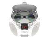 Magnavox, Portable CD Radio Boombox, White