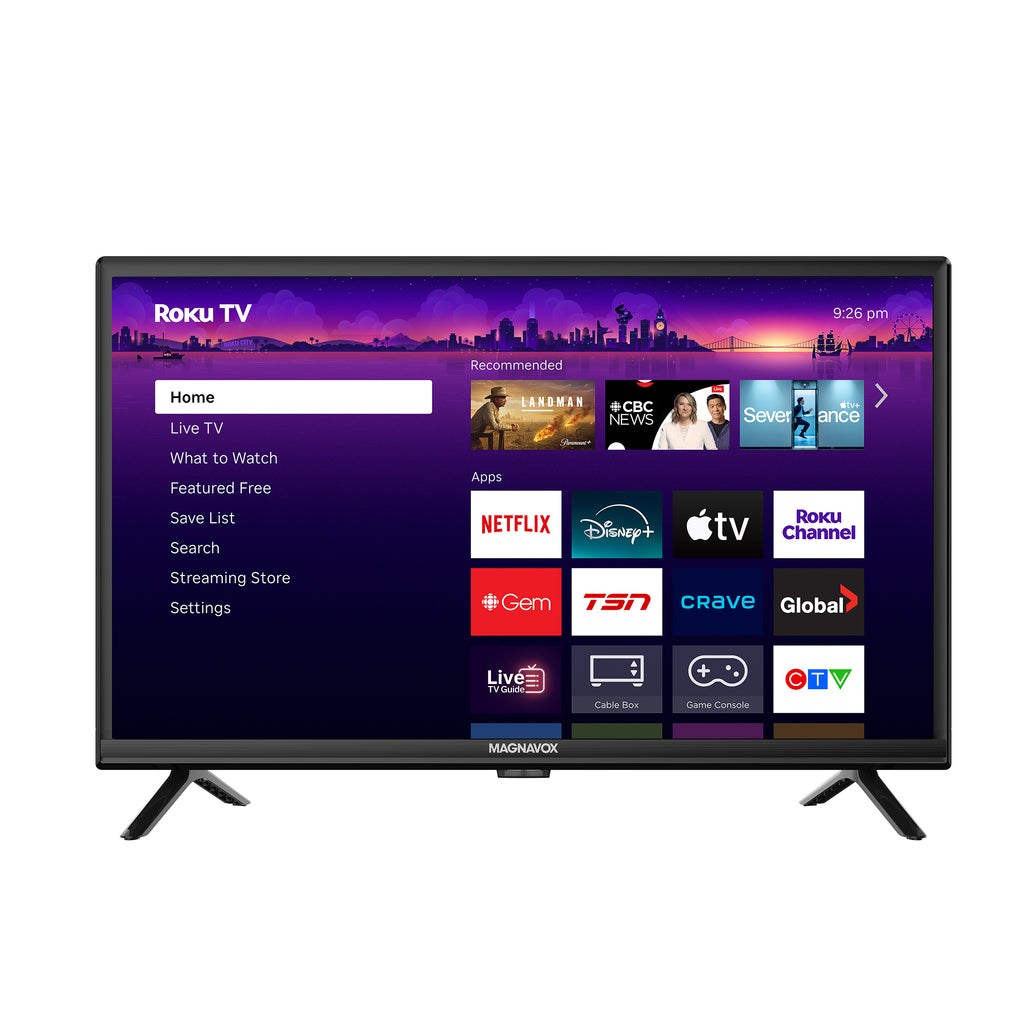 Magnavox, 24" Class 720P HD Roku Smart TV
