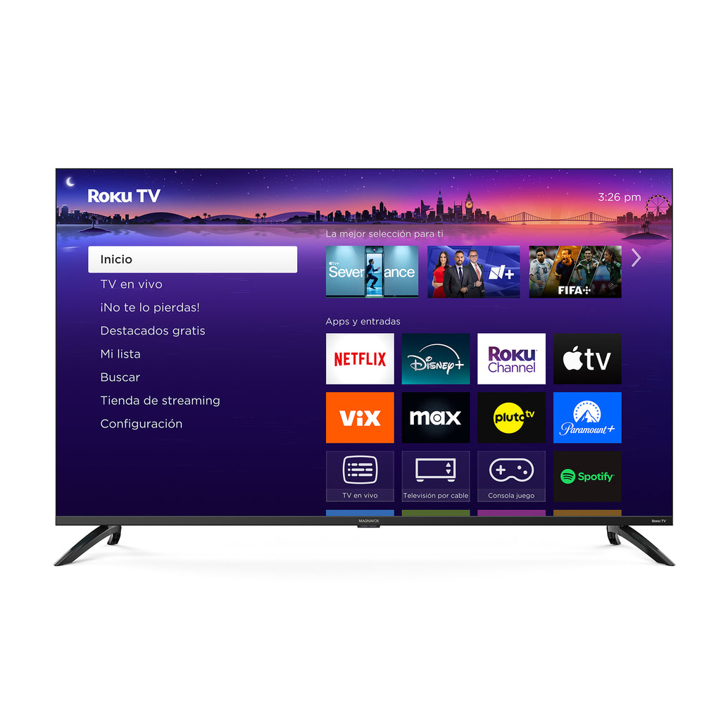 Magnavox, 55" Class 2160P 4K UHD HDR Roku Smart TV