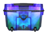 Proscan, TWS Portable LED Light Up 12" Bluetooth® Party Speaker, With Adjustable Handle/Wheels, Translucent
