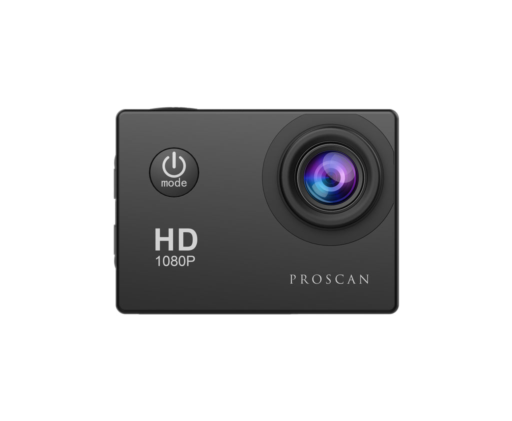 Proscan, 2" 1080P Waterproof Action Camera, Black