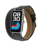 Proscan, Bluetooth®  1.47" IPS Smart Touch Screen Watch, With Blood Oxygen Monitor, Black Double Wrap Leather Strap