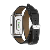 Proscan, Bluetooth®  1.47" IPS Smart Touch Screen Watch, With Blood Oxygen Monitor, Black Double Wrap Leather Strap