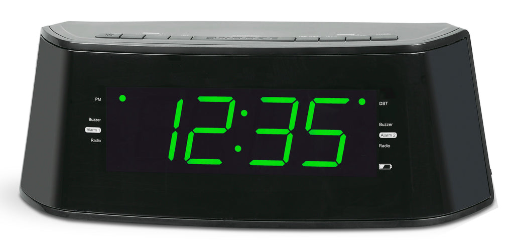 Proscan, 1.8 In. Bluetooth® Alarm Clock Radio, Black