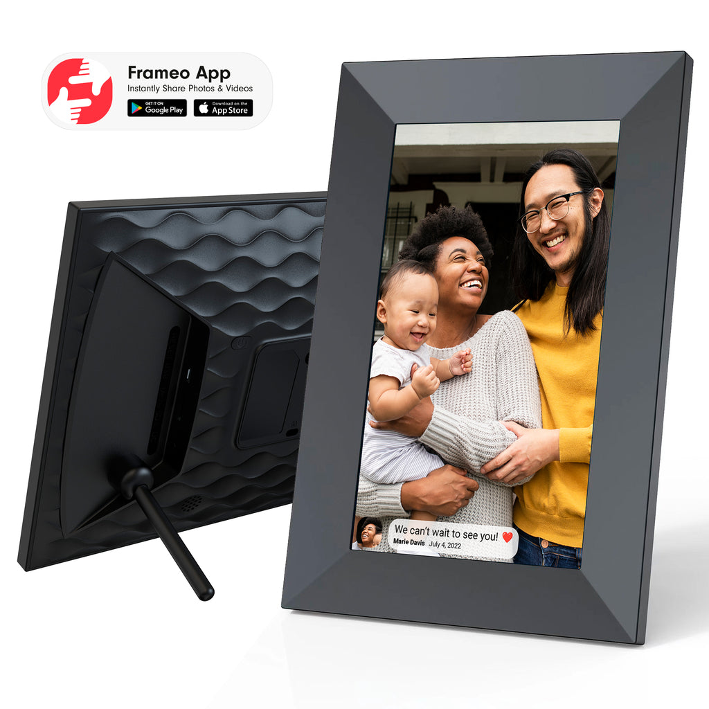 Proscan, 10" Wi-Fi Digital Picture Frame, Send Photos & Videos Instantly via the Free Frameo App, Black