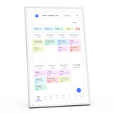 15.6"  Smart Family Calendar Wi-Fi Cloud Digital Picture Frame, White