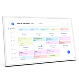 15.6"  Smart Family Calendar Wi-Fi Cloud Digital Picture Frame, White