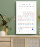 15.6"  Smart Family Calendar Wi-Fi Cloud Digital Picture Frame, White