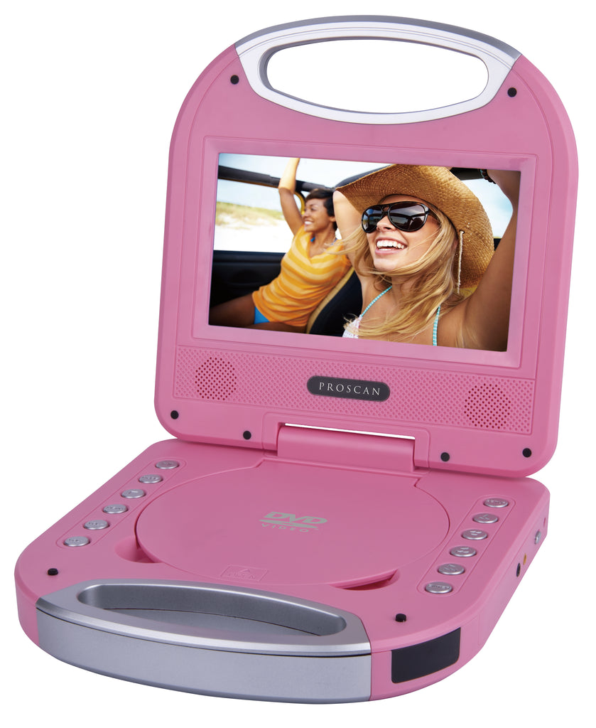 Proscan, 7" Portable DVD Player, Purse Style, Pink
