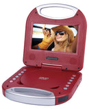 Proscan, 7" Portable DVD Player, Purse Style, Red