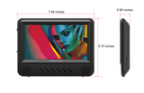 Proscan, 7" Dual Screen Portable DVD Player, Black