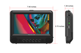 Proscan, 7" Dual Screen Portable DVD Player, Black