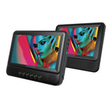 Proscan, 7" Dual Screen Portable DVD Player, Black