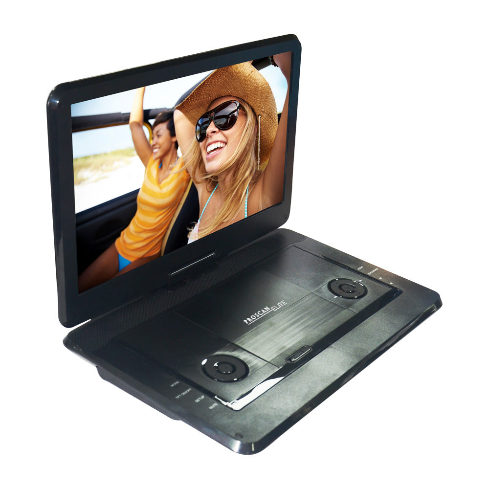 PROSCAN™ 15.6″ SWIVEL SCREEN PORTABLE DVD PLAYER USB SD
