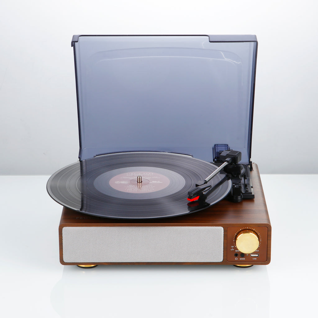 Proscan, 3 in 1 Bluetooth® Turntable Music System, White