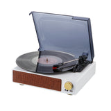 Proscan, 3 in 1 Bluetooth® Turntable Music System, White
