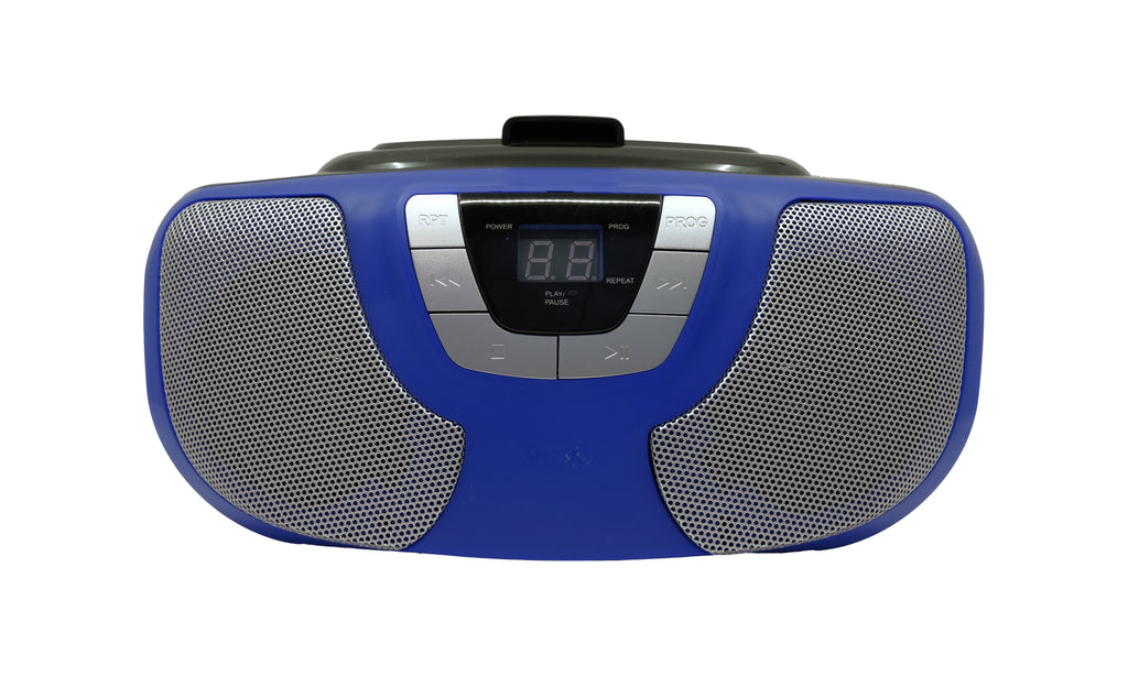 Proscan, Portable CD Radio Boombox, Blue