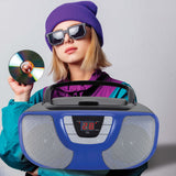 Proscan, Portable CD Radio Boombox, Blue
