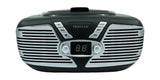 Proscan, Retro Portable CD Radio Boombox, Black
