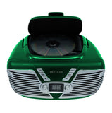 Proscan, Retro Portable CD Radio Boombox, Green