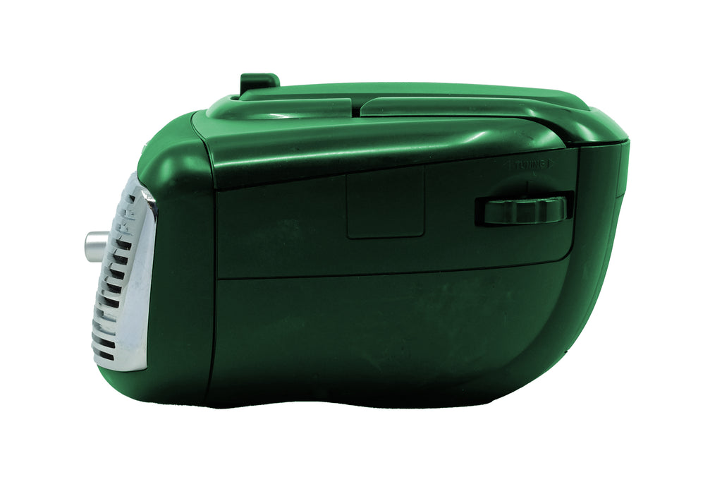 Proscan, Retro Portable CD Radio Boombox, Green