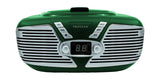 Proscan, Retro Portable CD Radio Boombox, Green