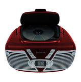 Proscan, Retro Portable CD Radio Boombox, Red