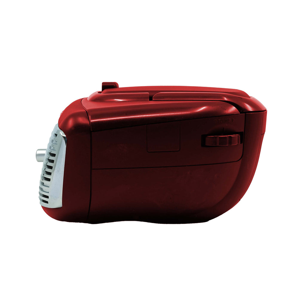 Proscan, Retro Portable CD Radio Boombox, Red