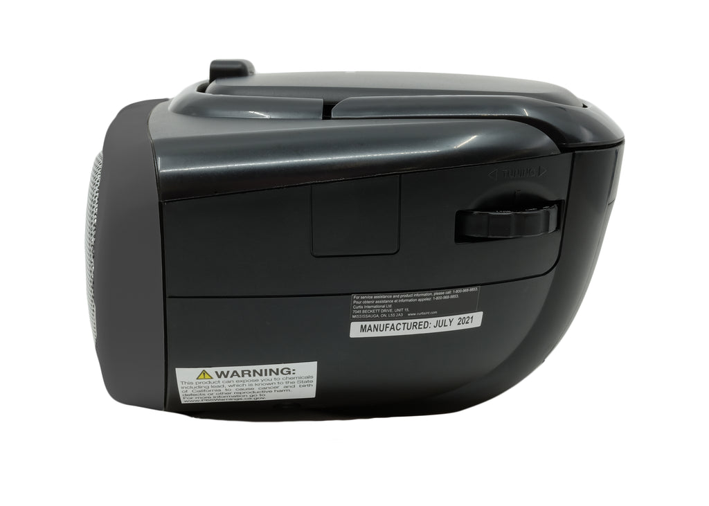 Proscan, Portable CD Radio Boombox, Black