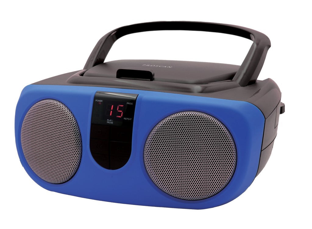 Proscan, Portable CD Radio Boombox, Blue