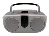 Proscan, Portable CD Radio Boombox, Silver
