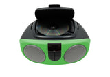 Proscan, Portable CD Radio Boombox, Green