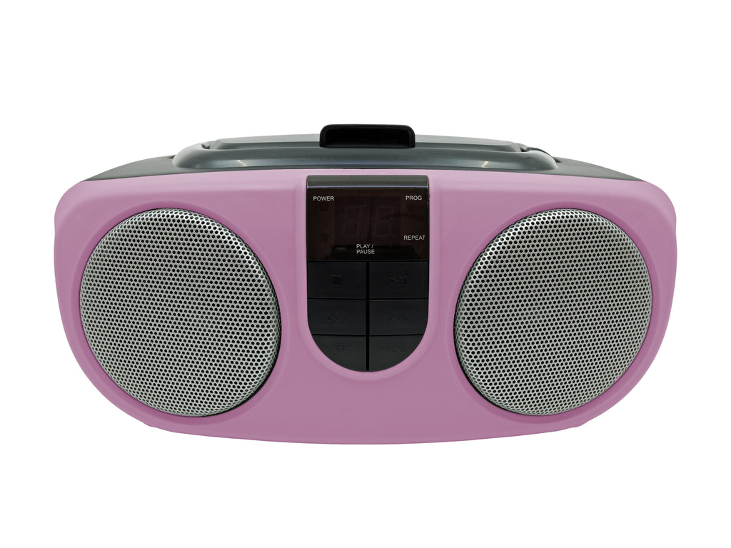 Proscan, Portable CD Radio Boombox, Pink