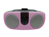 Proscan, Portable CD Radio Boombox, Pink