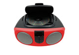 Proscan, Portable CD Radio Boombox, Red