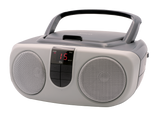 Proscan, Portable CD Radio Boombox, Silver