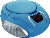 Proscan, Portable CD Radio Boombox, Blue
