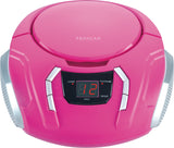 Proscan, Portable CD Radio Boombox, Pink
